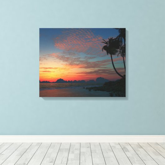 Afterglow Canvas Afdruk (Insitu (Houten vloer))