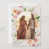Afterglow Garden Floral Photo Save the Date (Voorkant)