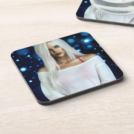 Afterglow hard plastic coasters bier onderzetter (Linkerzijde)