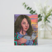 "Afterglow" postcard Feestdagenkaart (Staand voorkant)