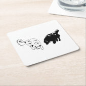 Afterglow Table Hush — Retriever Duo Kartonnen Onderzetters (Schuin)