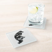 Afterglow Table Hush — Retriever Glazen Onderzetter (Schuin)