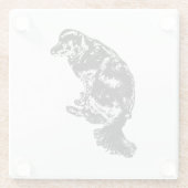 Afterglow Table Hush — Retriever Glazen Onderzetter (Achterkant)
