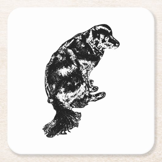 Afterglow Table Hush — Retriever Kartonnen Onderzetters (Voorkant)