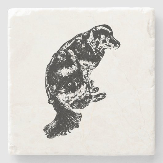 Afterglow Table Hush — Retriever Stenen Onderzetter (Voorkant)
