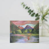 "Afterglow, Tautira River, Tahiti" - John LaFarge Briefkaart (Staand voorkant)