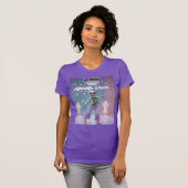 Afterlife Disco  Groovy Skeleton Dance in Pastel  T-shirt (Voorkant volledig)