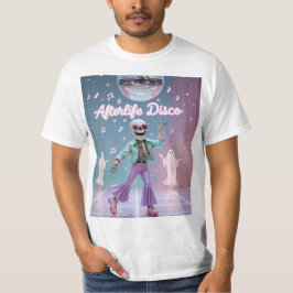 Afterlife Disco – Groovy Skeleton Dance in Pastel  T-shirt