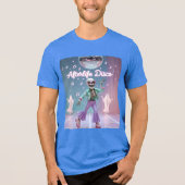 Afterlife Disco – Groovy Skeleton Dance in Pastel  Tri-Blend Shirt (Voorkant)