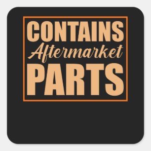 Aftermarket Parts Funny Ampuut Prothetische chirur Vierkante Sticker