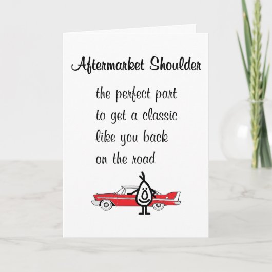 Aftermarket schouder een grappig nieuw schouderged kaart (Voorkant)