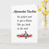 Aftermarket schouder een grappig nieuw schouderged kaart (Gele Bloem)