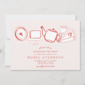 Aftermiddag Baby shower Kaart (Voorkant)