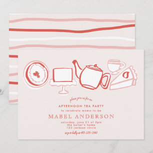 Aftermiddag Baby shower Kaart