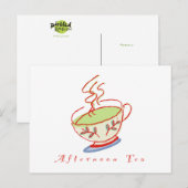 Aftermiddag Briefkaart Tea (Voorkant / Achterkant)