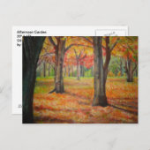 Aftermiddag Garden Briefkaart (Voorkant / Achterkant)