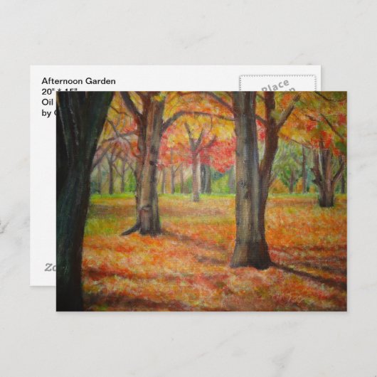 Aftermiddag Garden Briefkaart (Voorkant / Achterkant)