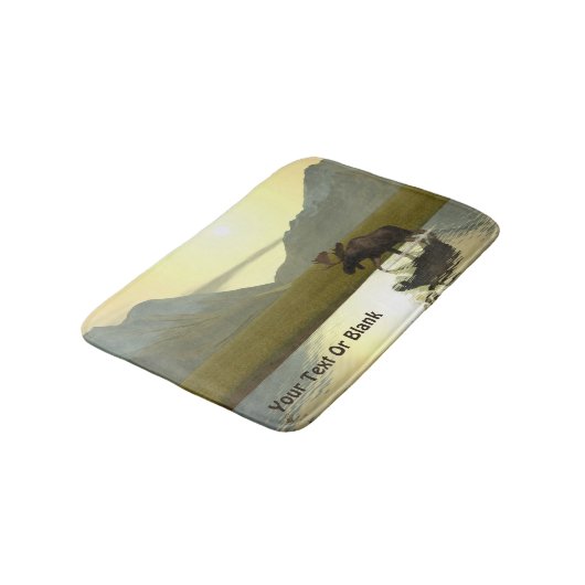 Aftermiddag Moose Badmat (Gekanteld)