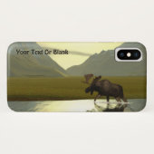 Aftermiddag Moose Case-Mate iPhone Case (Achterkant (horizontaal))