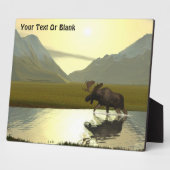 Aftermiddag Moose Fotoplaat (Zijkant)