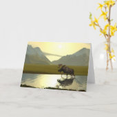 Aftermiddag Moose Kaart (Gele Bloem)