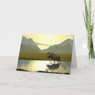 Aftermiddag Moose Kaart