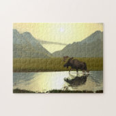 Aftermiddag Moose Legpuzzel (Horizontaal)