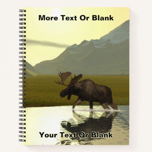 Aftermiddag Moose Notitieboek (Voorkant)