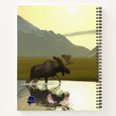 Aftermiddag Moose Notitieboek (Achterkant)