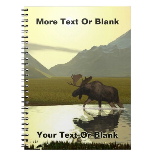 Aftermiddag Moose Notitieboek (Voorkant)