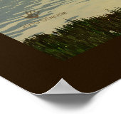 Aftermiddag Moose Poster (Hoek)