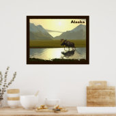 Aftermiddag Moose Poster (Keuken)