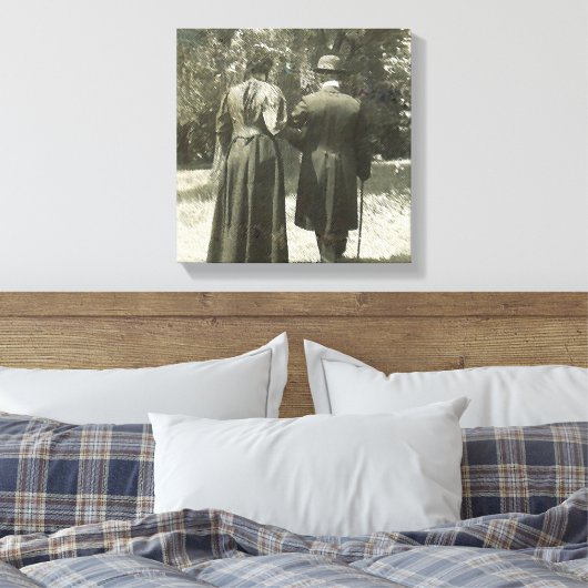 Aftermiddag Stroll Wrapped Canvas (Insitu (Slaapkamer))