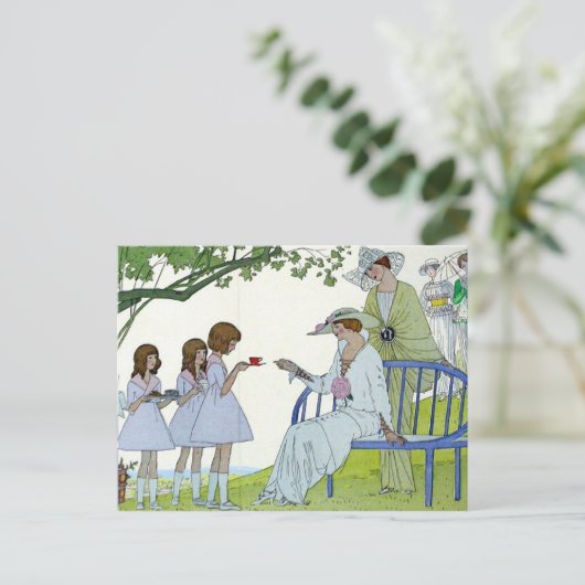 Aftermiddag Tea 1913 Briefkaart (Staand voorkant)