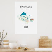 Aftermiddag Tea Art Poster (Keuken)