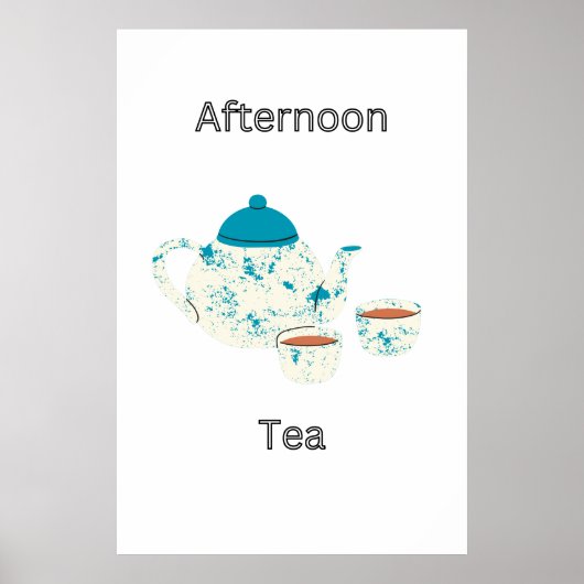 Aftermiddag Tea Art Poster (Voorkant)