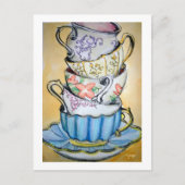 Aftermiddag Tea Briefkaart (Voorkant)