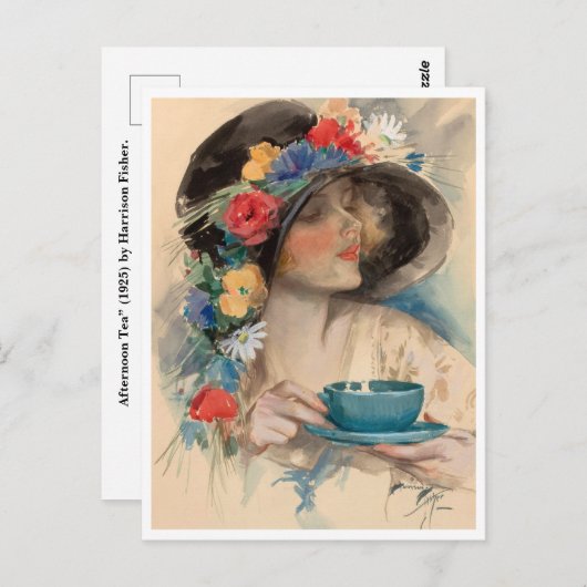 Aftermiddag Tea Briefkaart (Voorkant / Achterkant)