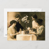 Aftermiddag Tea Briefkaart (Voorkant / Achterkant)