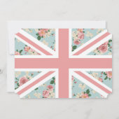 Aftermiddag Tea English Rozen UK Flag Kaart (Achterkant)