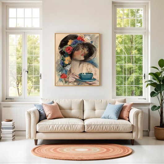 Aftermiddag Tea, Harrison Fisher Poster