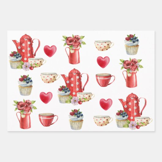 Aftermiddag Tea Inpakpapier Vel (Voorkant 3)