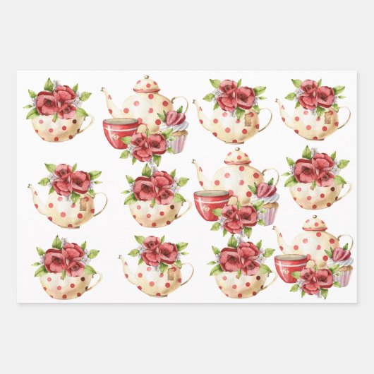 Aftermiddag Tea Inpakpapier Vel (Voorkant 2)