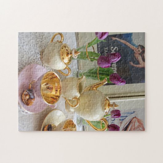 Aftermiddag Tea Jigzaag Legpuzzel (Horizontaal)
