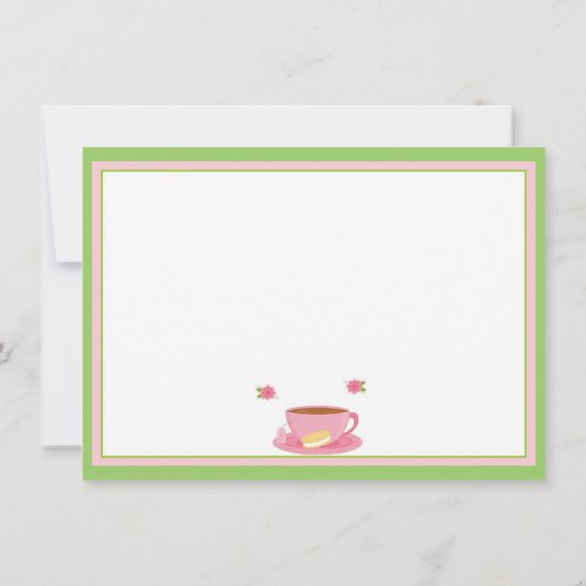 Aftermiddag Tea Kaart (Achterkant)