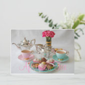 Aftermiddag Tea Kaart (Staand voorkant)