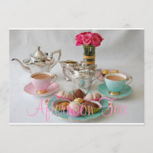 Aftermiddag Tea Kaart
