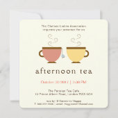 Aftermiddag Tea Kaart (Voorkant)