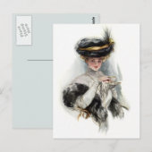 Aftermiddag Tea Lady Briefkaart (Voorkant / Achterkant)