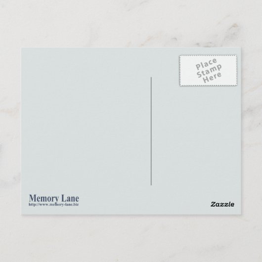 Aftermiddag Tea Lady Briefkaart (Achterkant)